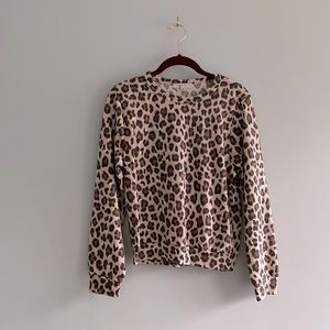 Gaze Size S Leopard Crew Neck Sweater